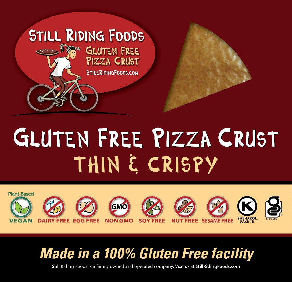 Still Riding Foods Gluten Free Pizza Crust (4 pack, 12 inch)